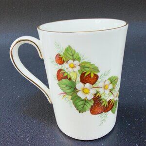 Hammersley Fine Bone China Spode Group Fruit Floral Coffee‎ Mug Cup England VTG